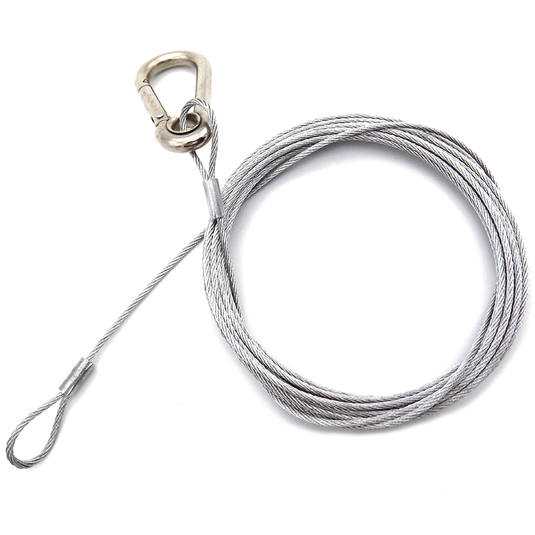 High quality 1.5mm Stainless steel wire rope Sling Wire Rope Assembly Set With End loop