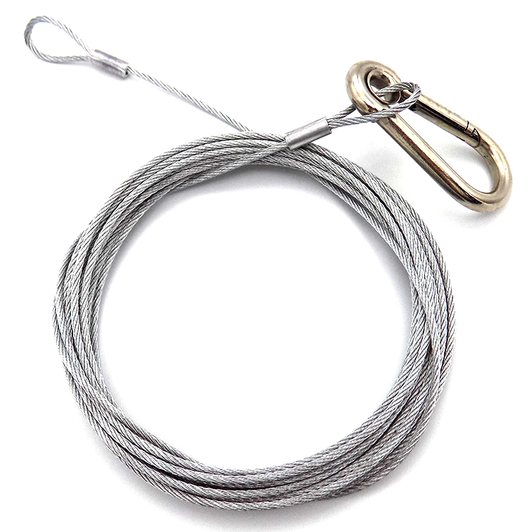 Factory Wholesale Stainless Steel Wire Rope Cable With Eyelet Terminal Tube Crimp Cable Lug Wire Rope Sling