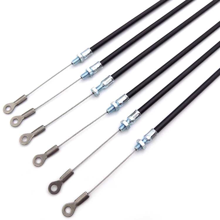 Customized black PVC Coated Stainless Steel Wire Rope Bicycle Brake Cable Bowden cable