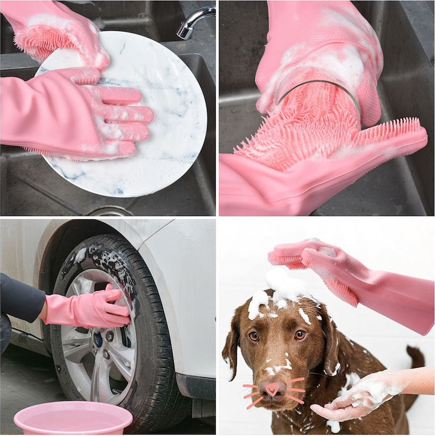 long dishwashing gloves