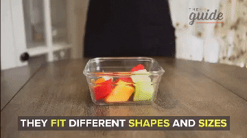 These silicone stretch lids provide a clear, airtight seal to keep your food fresh and prevent messy spills. Durable and safe, with extra thick silicone, these lids won’t tear or warp and can be used over and over.