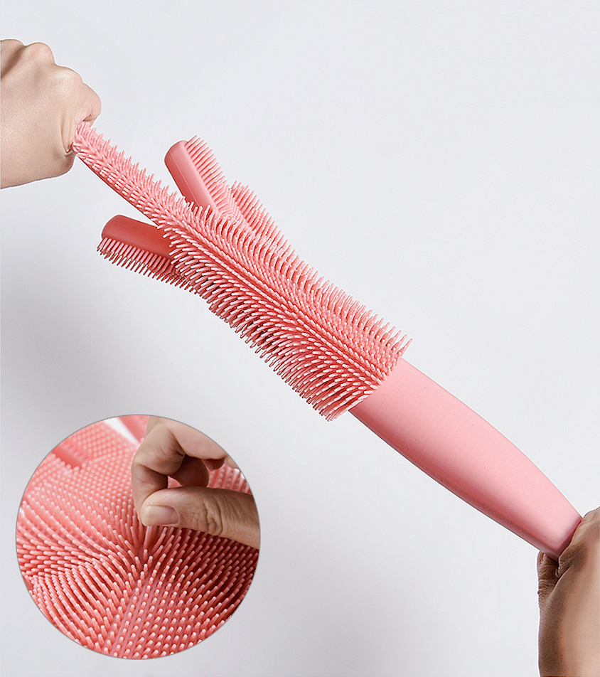 cleaning rubber gloves