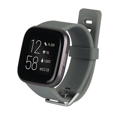 Fitbit Versa 2 Health Fitness Bluetooth Smartwatch Heart Rate For Running -Gray