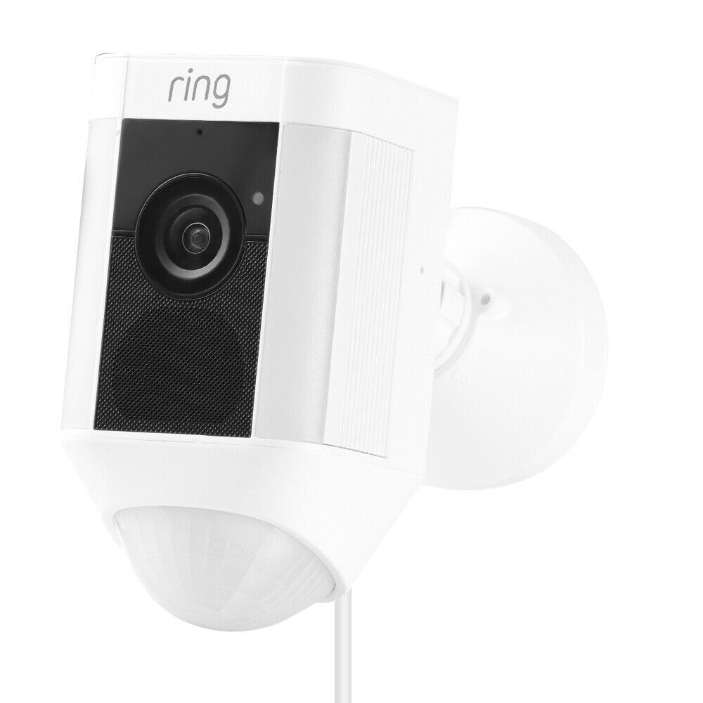 Ring Spotlight Cam Wired Built-in Two-Way Talk and a Siren Slarm Work With Alexa