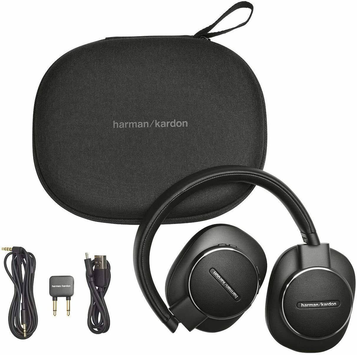 Harman Kardon FLY ANC Wireless Over-Ear Headphones Black (Renewed)