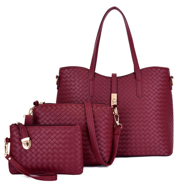 conjunto de três peças, bolsa de ombro, bolsa, bolsa mensageiro, bolsa de mãe-This With This 