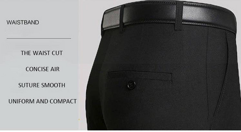 Calça clássica masculina de alta elasticidade