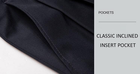 Calça clássica masculina de alta elasticidade