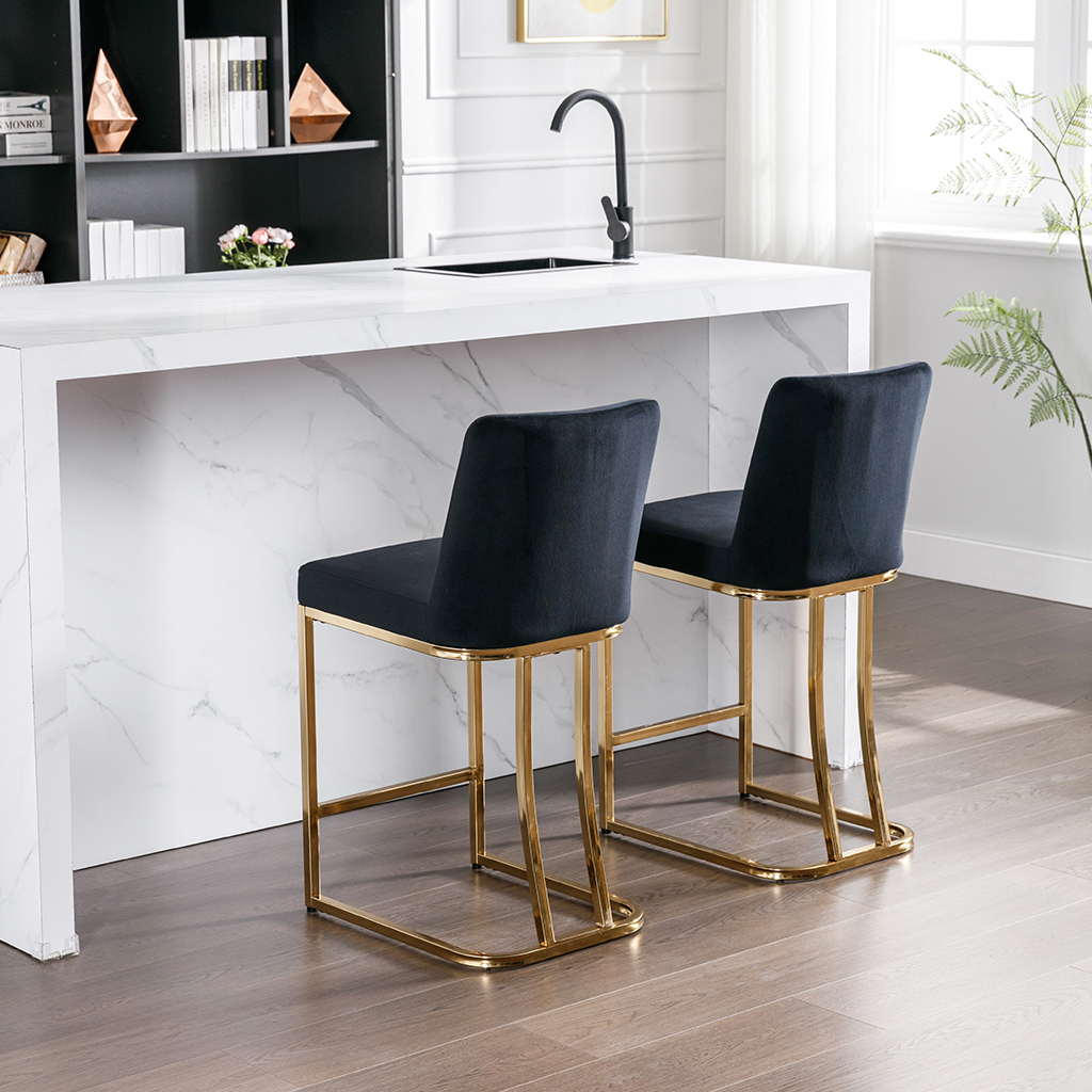 Square Counter & Bar Stools (Set of 2)