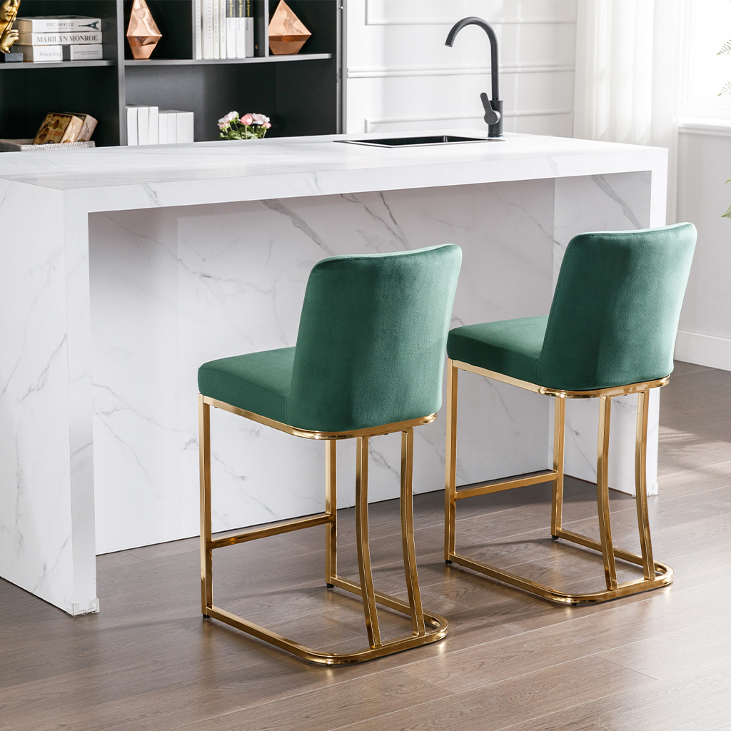 Square Counter & Bar Stools (Set of 2)