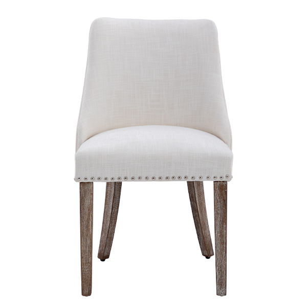 Chairus Modern Leather Upholstered Dining Side Chairs with Wood Legs for Kitchen