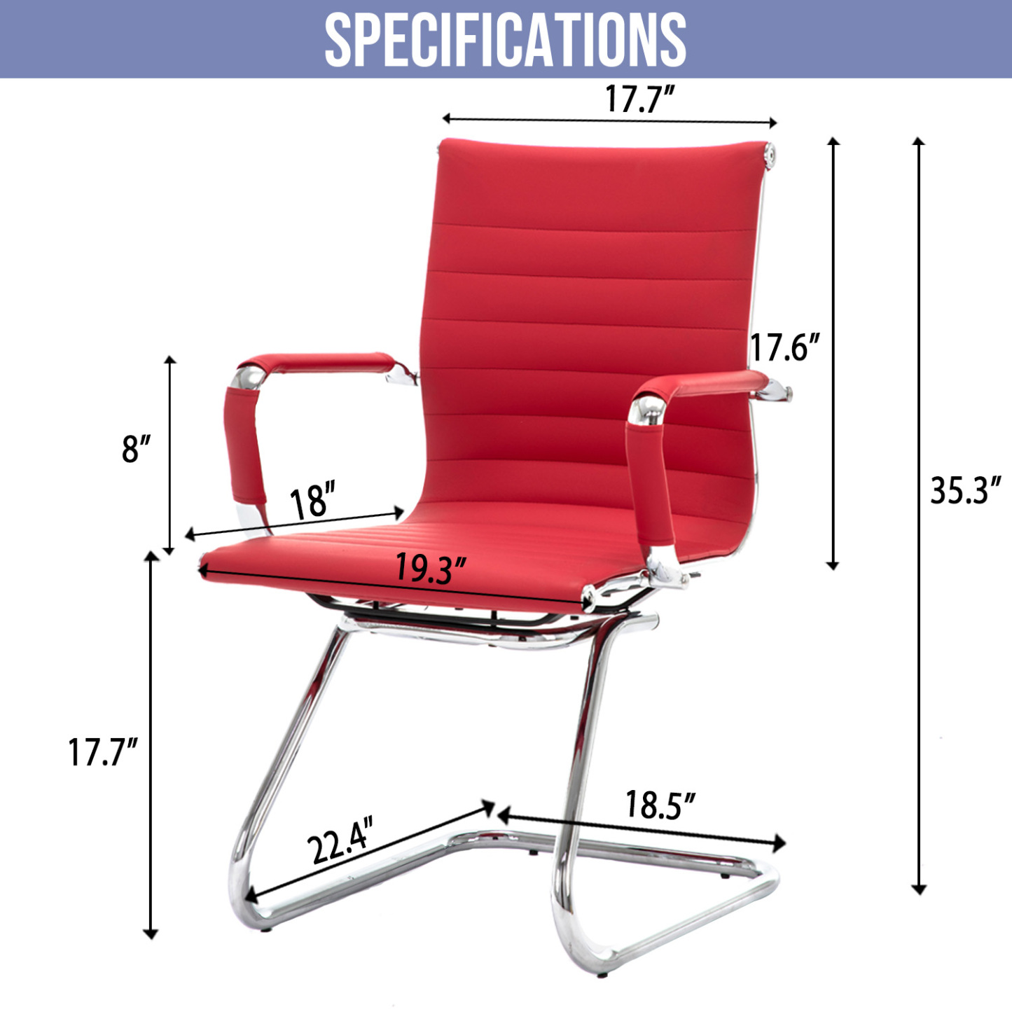 Rhombic Office Guest Chair (Set of 2)