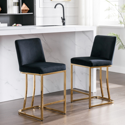 Square Counter & Bar Stools (Set of 2)