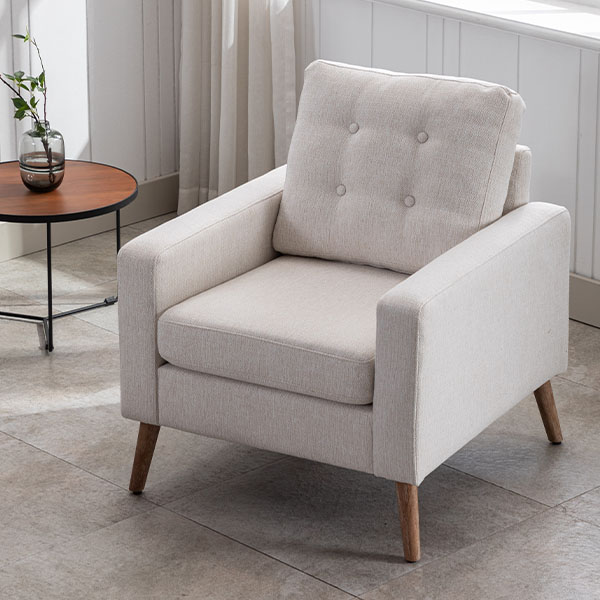 London Lounge Sofa Chair Linen