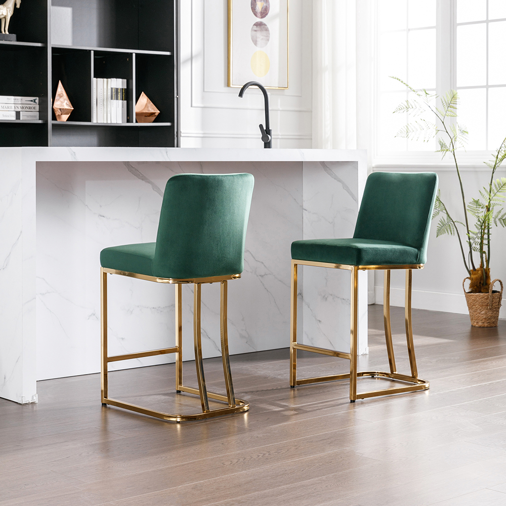Square Counter & Bar Stools (Set of 2)