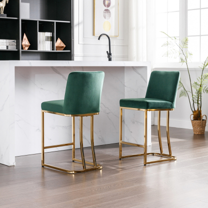 Square Counter & Bar Stools (Set of 2)