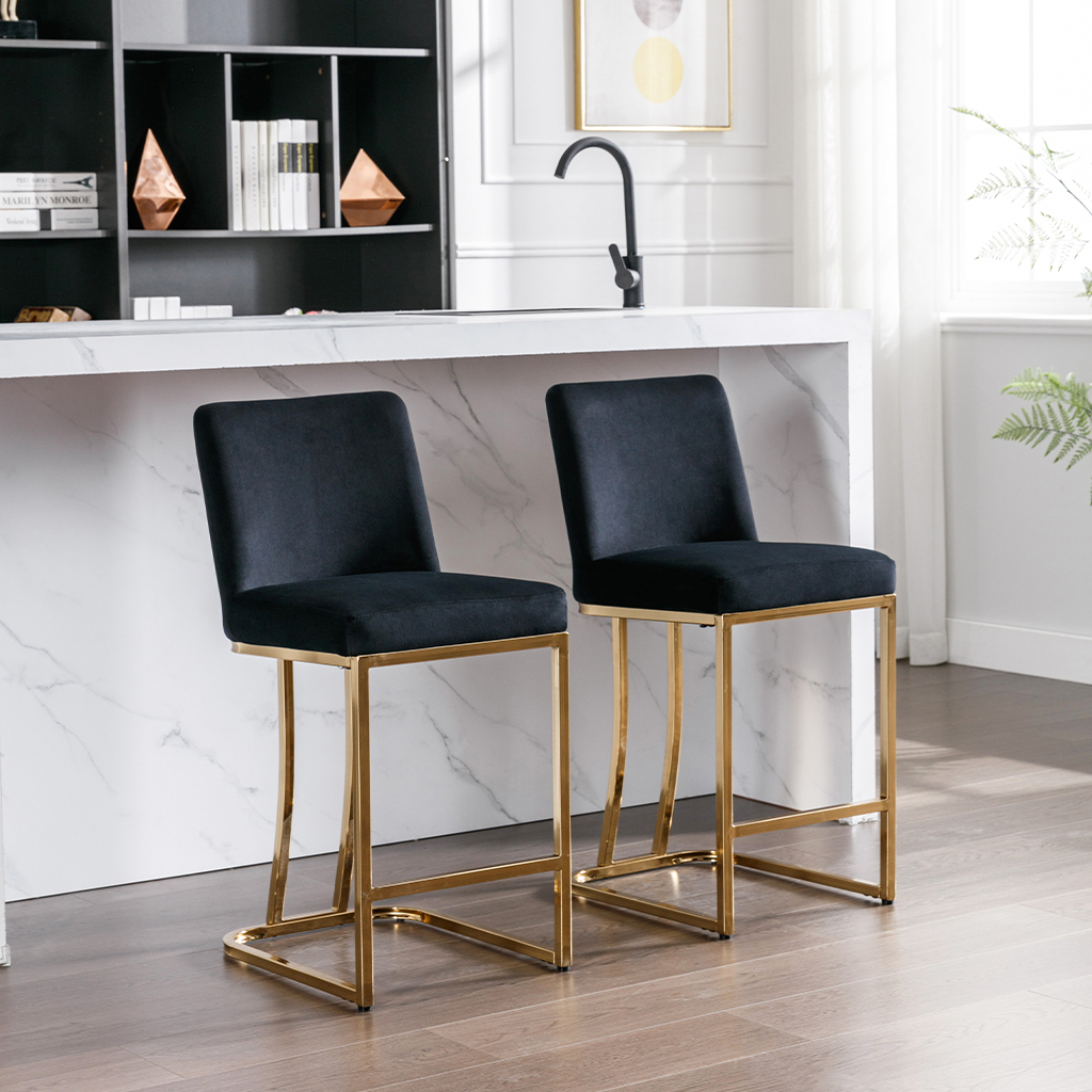 Square Counter & Bar Stools (Set of 2)