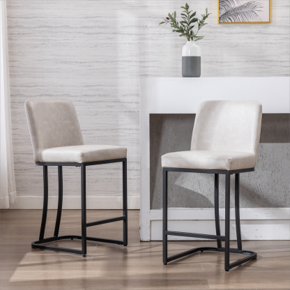 Square Counter & Bar Stools (Set of 2)