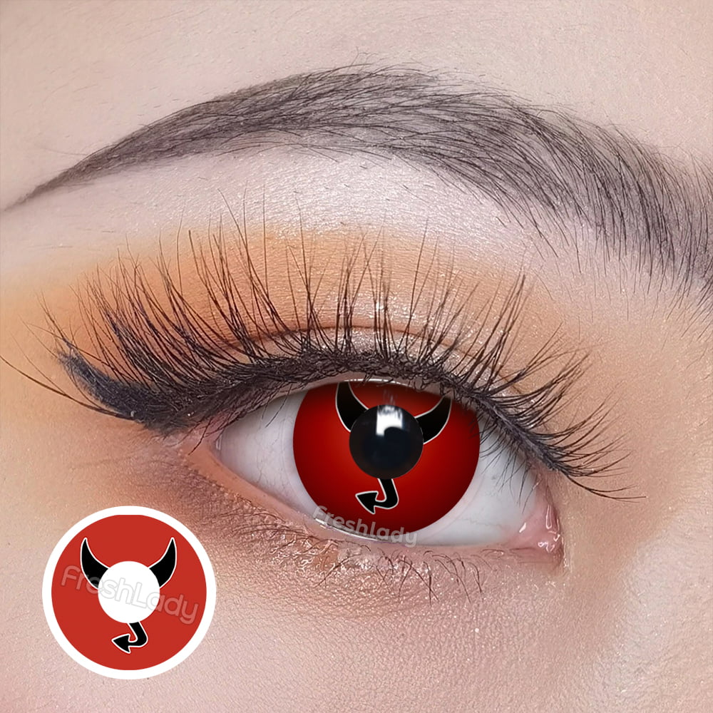 Freshlady Little Devil Red Crazy Contact Lenses