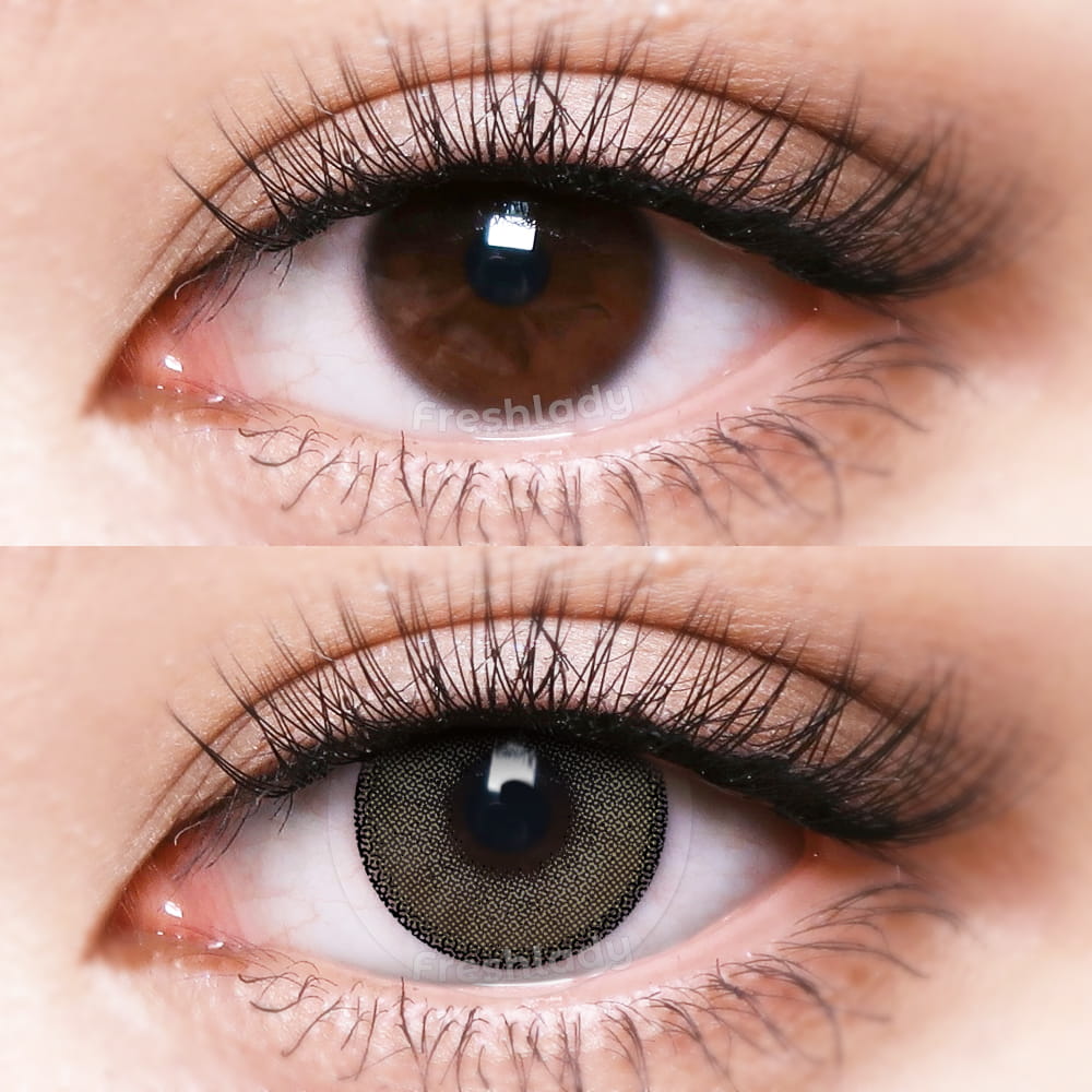Starshine Cinnamon Grey Colored Contacts Lenses Freshlady