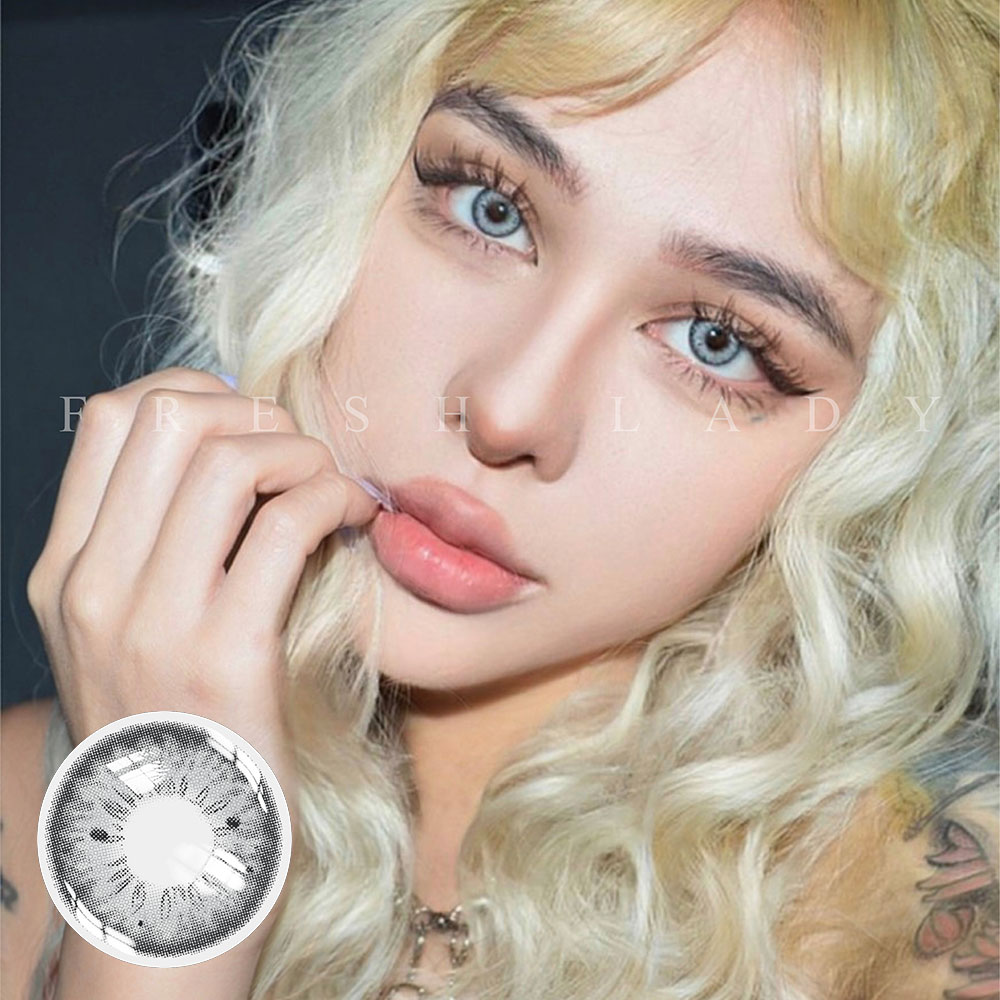 Freshlady Stunna Girl Romona Gray Colored Contact Lenses-Freshlady Official