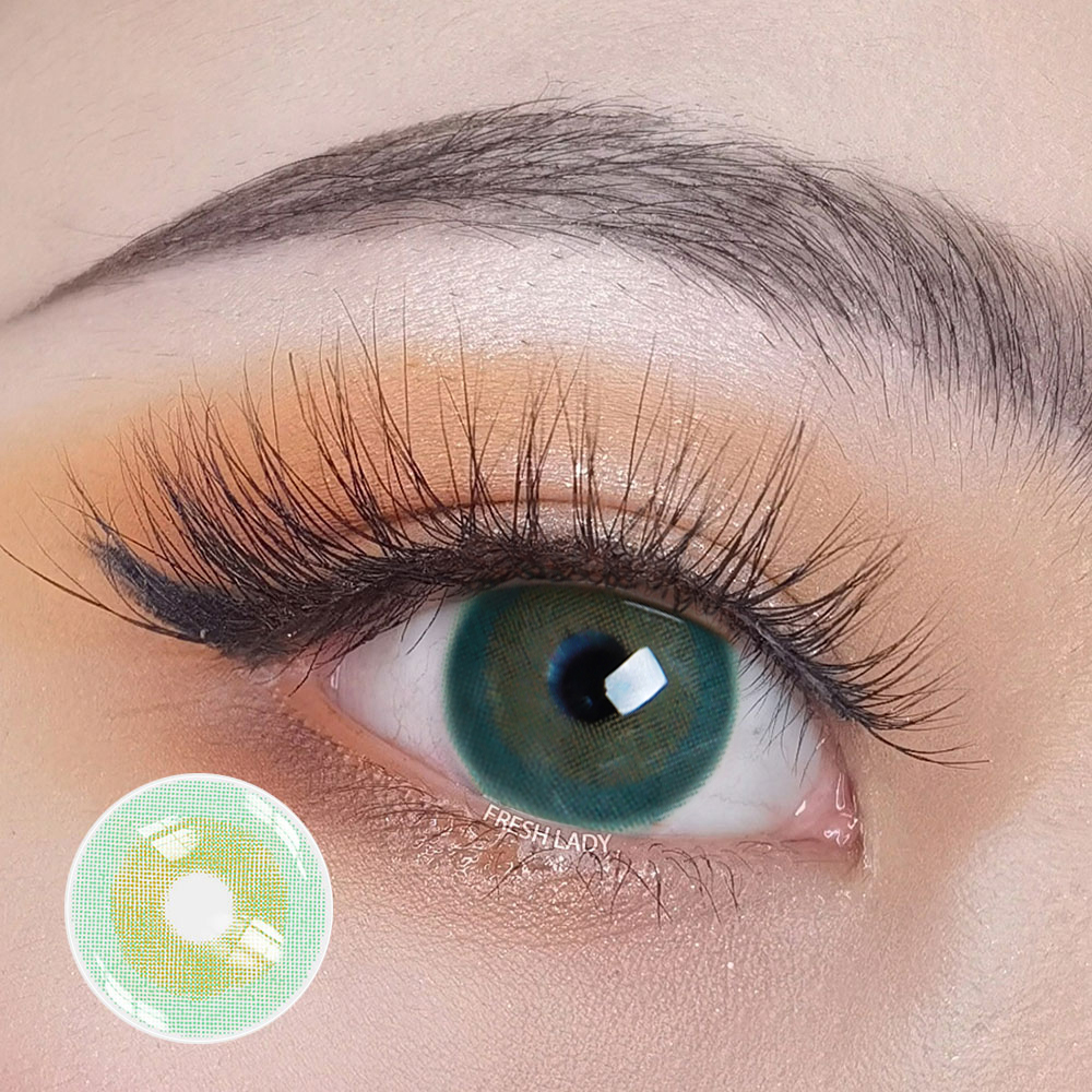 Ice Pear Green Colored Contacts Lenses - Freshlady