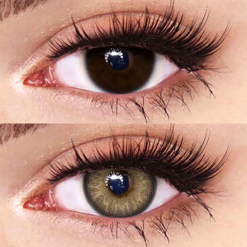 Kilala Mist Brown Colored Contact Lenses