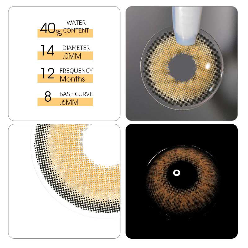 Espresso brown contact lenses