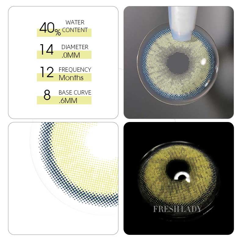 Freshlady Gem Green Colored Contact Lenses ME39 - Wholesale Contact lens  from manufacturer