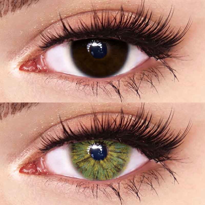 Monet Green 1 Pair Color Contact Lenses For Eyes New York Blue Lenses  Beauty Accessory Monet Lenses Fashion Eye Contacts Sales Hk