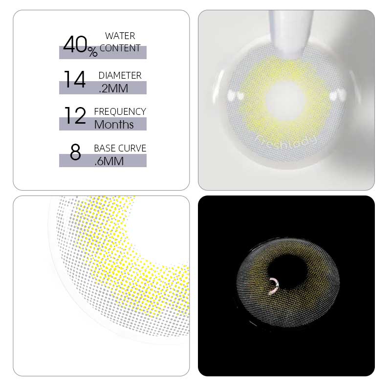 Cotton Series Light Brown Contacts - Light Brown Contact Lenses