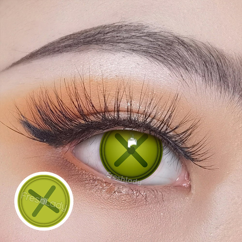 Freshlady Button Eye Green