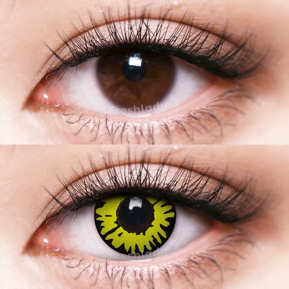 Witchcraft Ywllow Crazy Contact Lenses - Freshlady