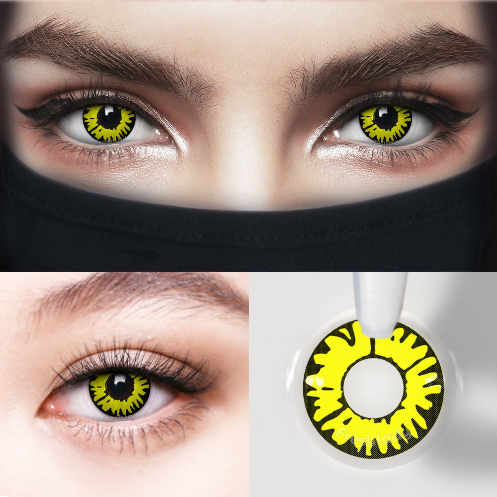Witchcraft Ywllow Crazy Contact Lenses - Freshlady