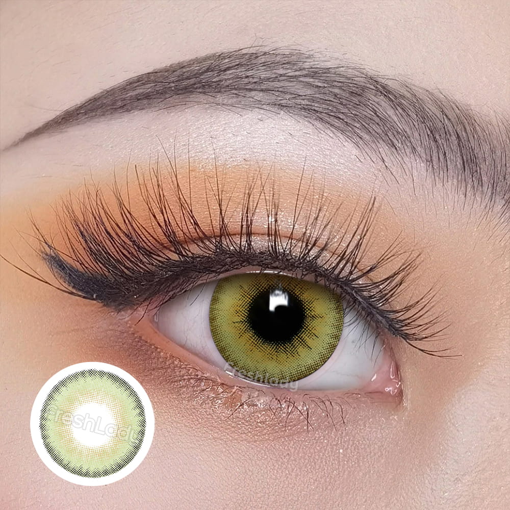 1 Day, 20 Pcs | Freshlady LA GIRL Green Colored Contact Lenses