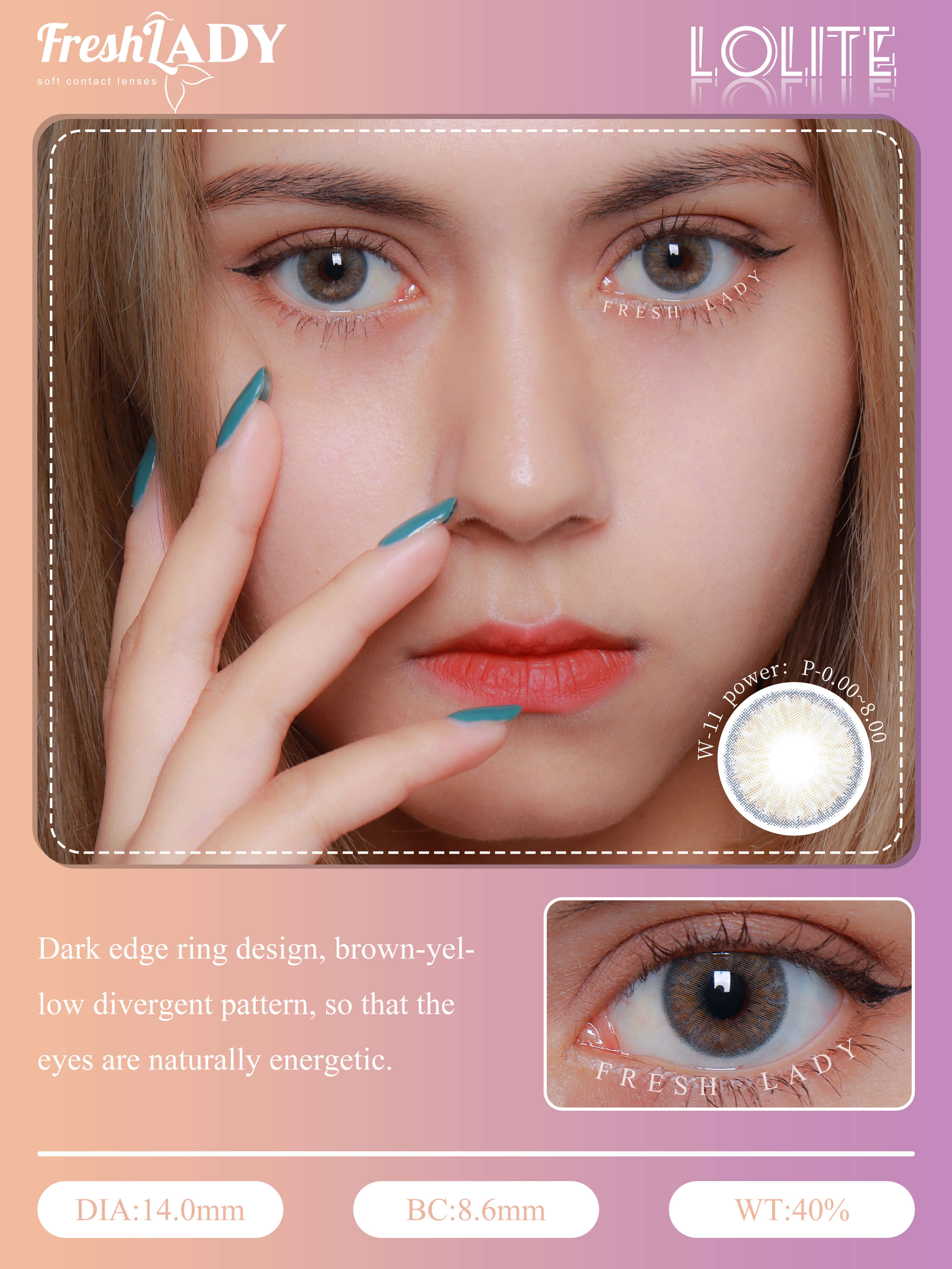 Starshine Lolite Brown Colored Contacts Lenses Freshlady