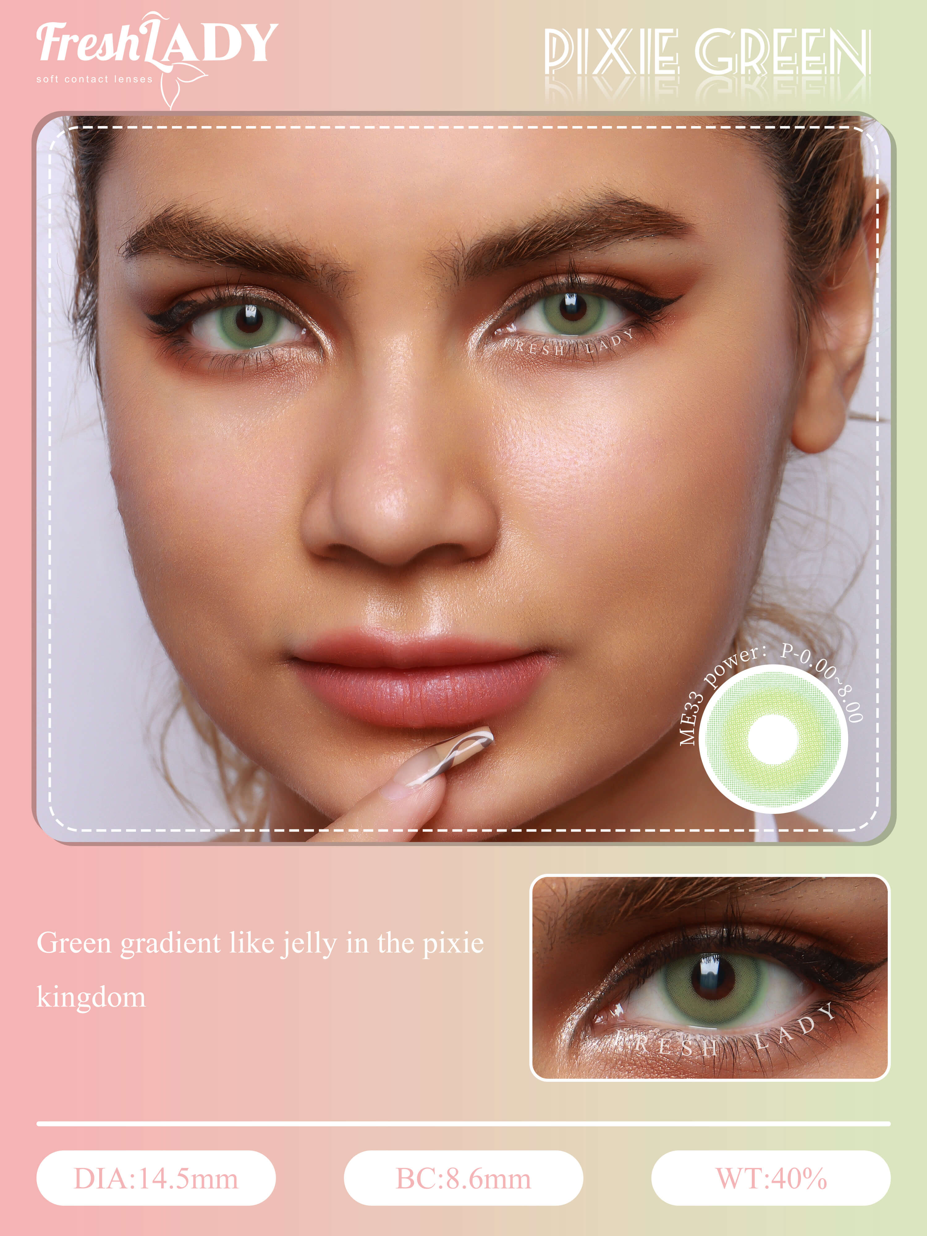 Pixie Green Colored Contact Lenses Freshlady