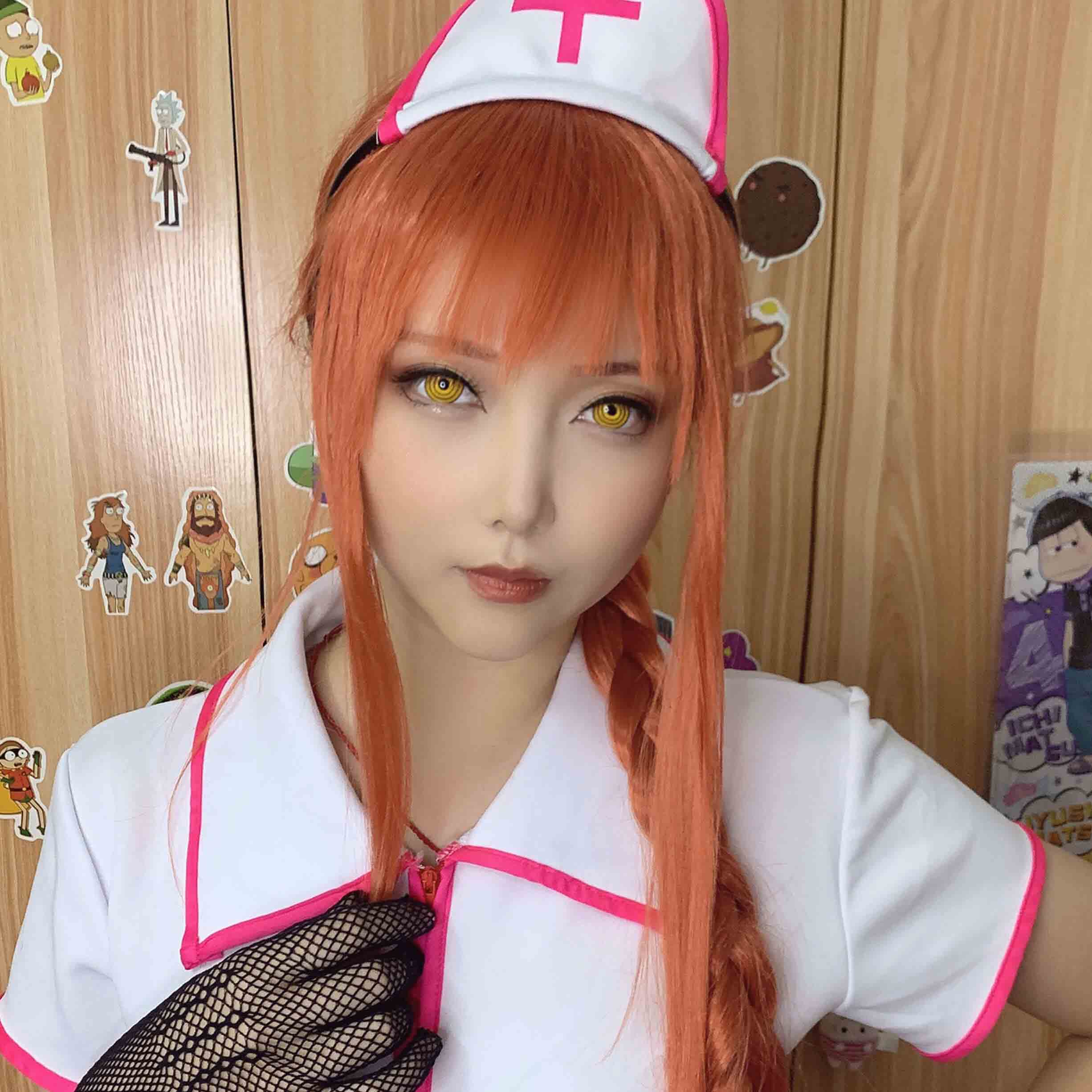 Chainsaw Man Makima Yellow Crazy Contact Lenses Freshlady