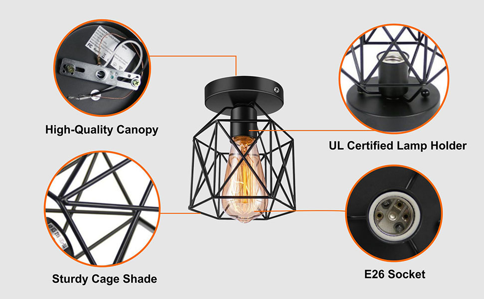 Luminaires à cage