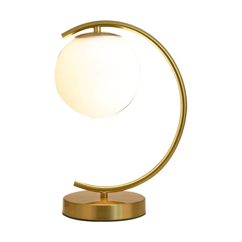 KCO Golden Bedside Arc Table Lamp Lighting (T0018)