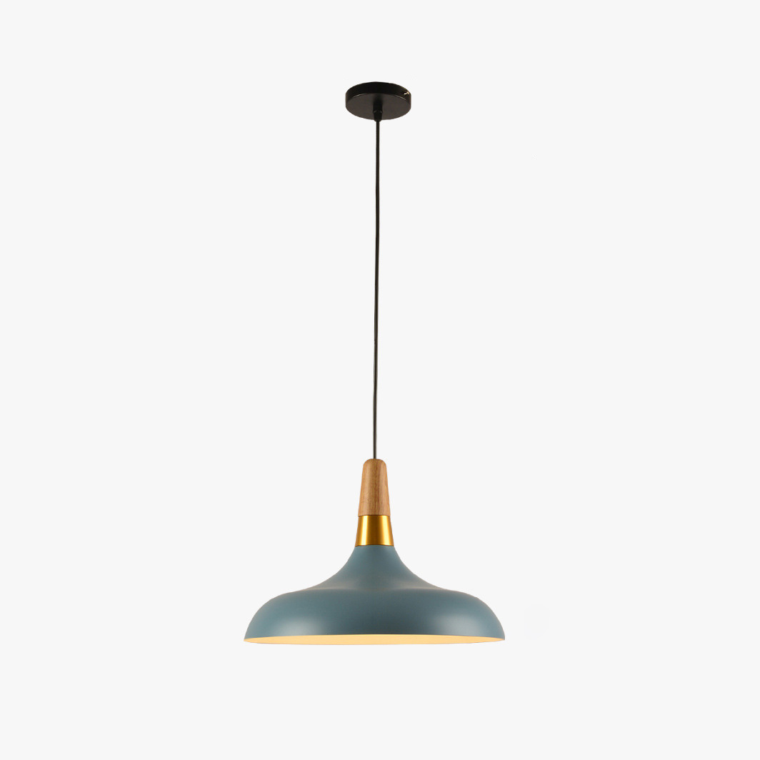 KCO Nordic Barn Pendant Light Blue Metal Hanging Lamp(L7123)