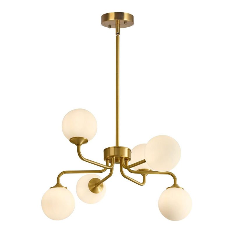 KCO Brass Gold Modern Sputnik Chandelier for Living Room (L7146)