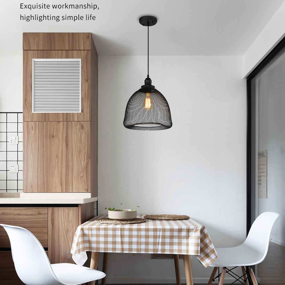 KCO Modern Bell Shape Mesh Cage Pendant Light (L7070)