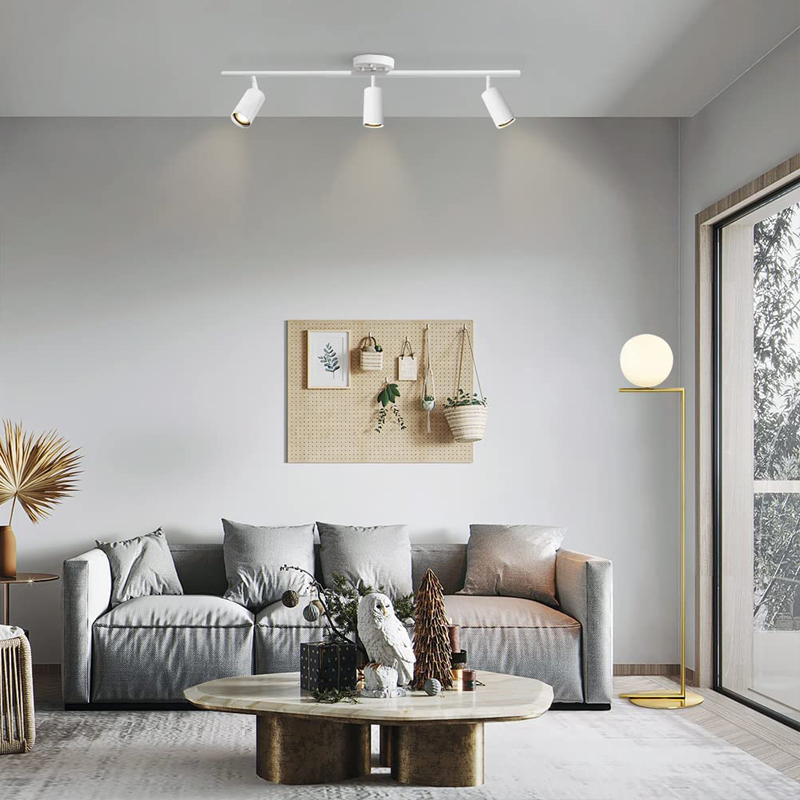 KCO Modern White 3 Light Ceiling Track Lighting