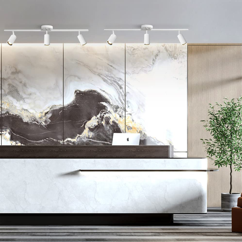 KCO Modern White 3 Light Ceiling Track Lighting