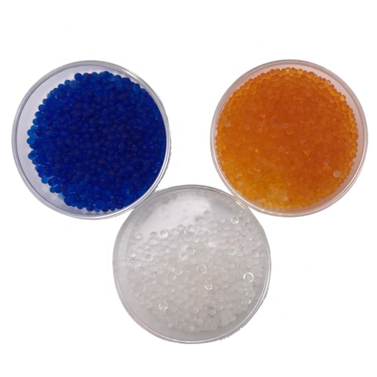 Quality 2-4mm Orange Blue Indicate Silica Gel Beads Material 
