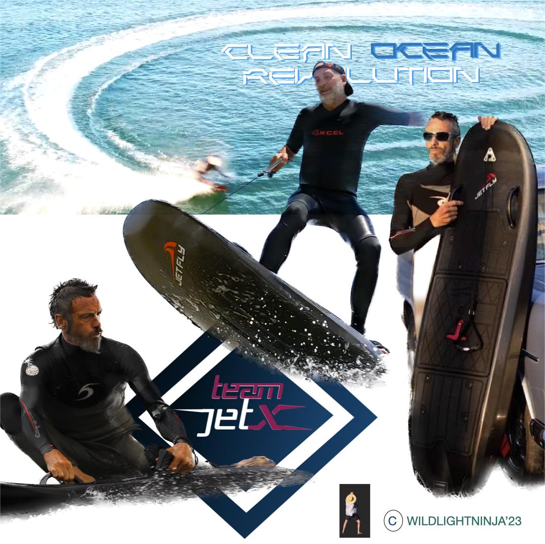 Enjoy the feeling of surfing on an electric surfboard