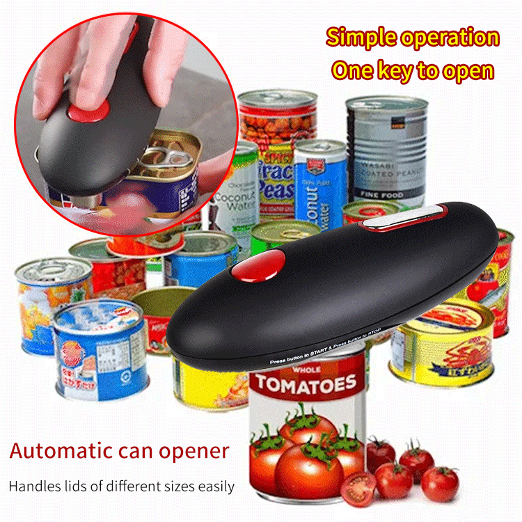 One-touch automatic can opener