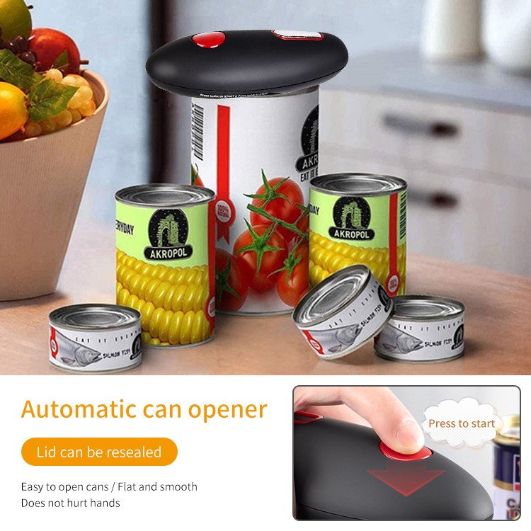 One-touch automatic can opener