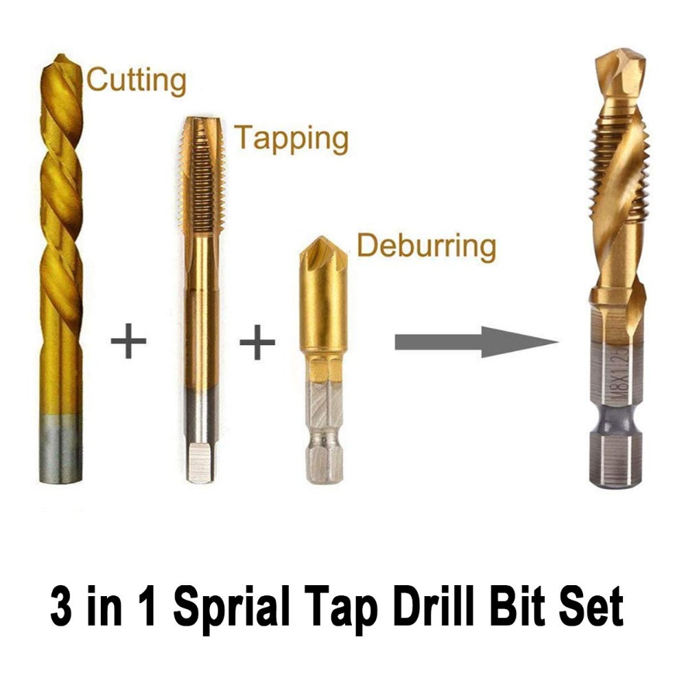 2021 Hot sale To Professional Thread Tap Drill Bit Set (6Pcs)
